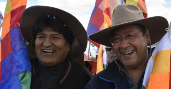 A divisão no MAS entre Luis Arce e Evo Morales começou em finais de 2021 (DR)