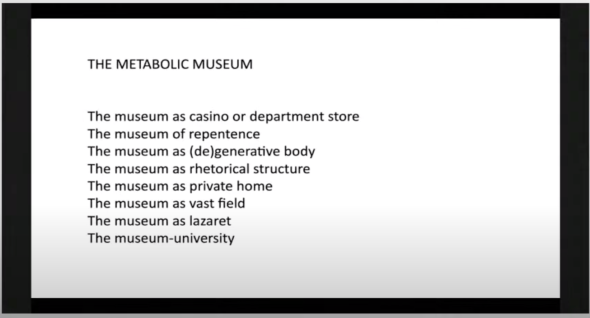 Image 1. Screenshot from the online lecture at S.M.A.K.